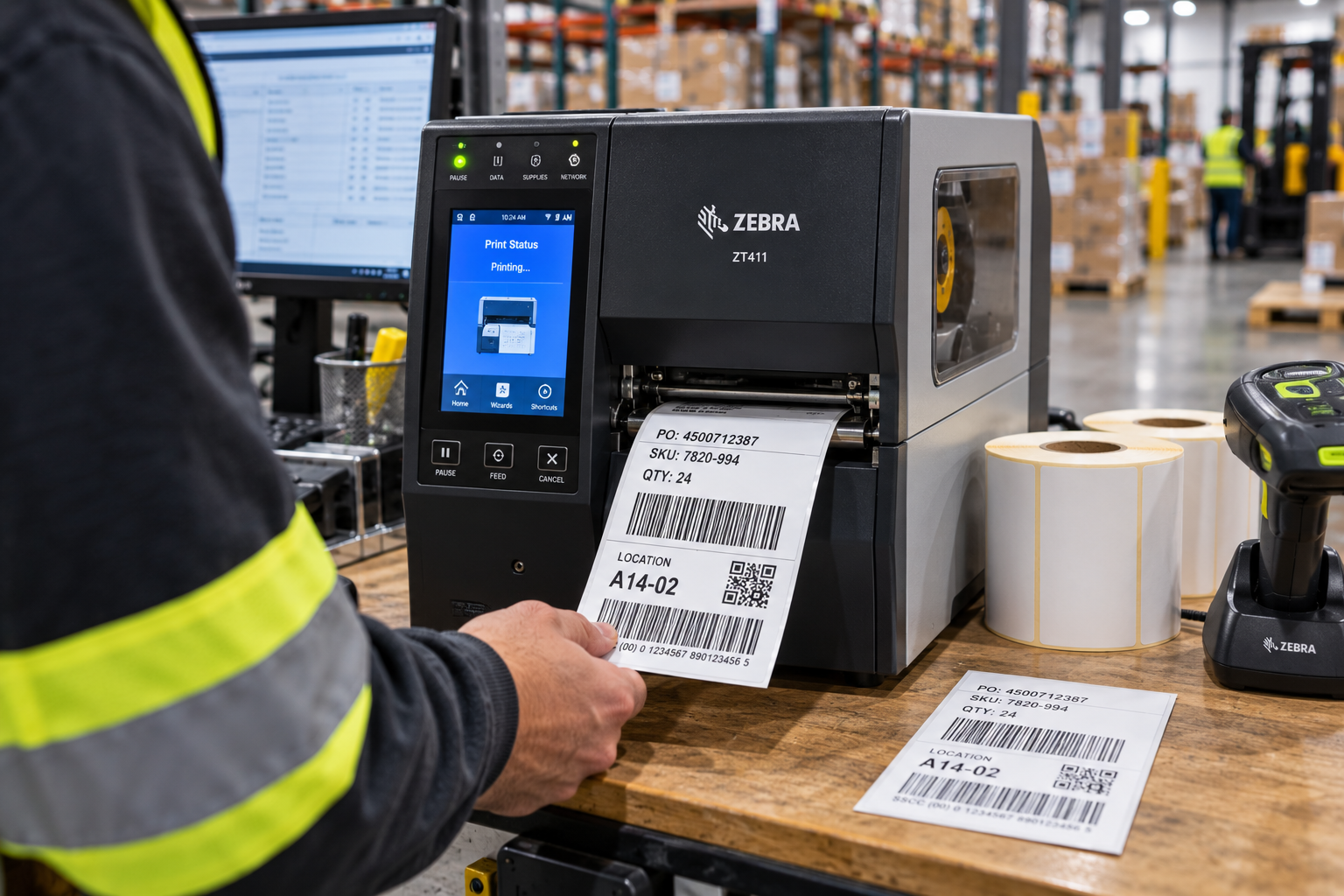 Zebra industrial and desktop printers